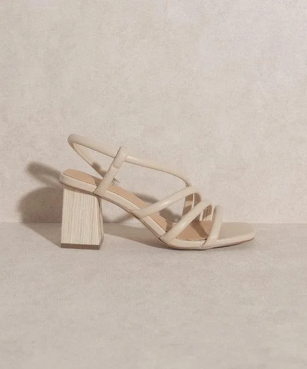 Womens Shoes Ashley Wooden Heel Sandals