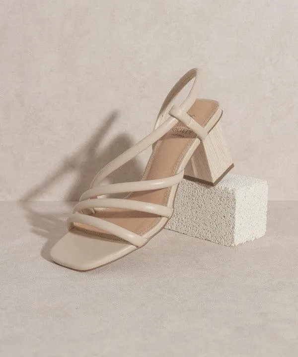 Womens Shoes Ashley Wooden Heel Sandals