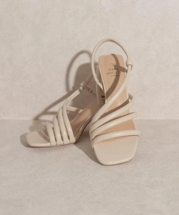 Womens Shoes Ashley Wooden Heel Sandals